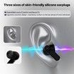 AI Language Translation Earbuds,In-Ear LCD Touchscreen Real-Time Translator for 144 Languages and Accents,Ideal for Travel and Business,Black