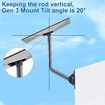 Gen 3 Mount for Starlink,Adjustable Wall Roof Mounting Kit Compatible with V3 Starlink Standard Dish,Include Aluminum Gen 3 Pipe Adapter