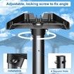 Gen 3 Mount for Starlink,Adjustable Wall Roof Mounting Kit Compatible with V3 Starlink Standard Dish,Include Aluminum Gen 3 Pipe Adapter