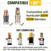 Replacement for Nutri Bullet Milling Blade Extractor Blade Compatible with Nutribullet 600W 900W Blender