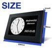 8 Inch Touch Screen Button Clock Seniors Large Fonts Dementia Clocks Clear Display Calendar Voice Reminder Digital Photoframe Elderly Alzheimer Clock