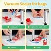 Handheld Vacuum Sealer Portable Cordless Food Machine Reusable Bags Dry Moist Modes Seal Cover Mason Inflation