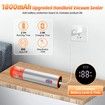 Handheld Vacuum Sealer Food Mason Jars Sous Vide Compact Cordless Rechargeable 60kPa LCD 4 Lids