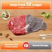Handheld Vacuum Sealer Food Mason Jars Sous Vide Compact Cordless Rechargeable 60kPa LCD 4 Lids