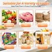 Handheld Vacuum Sealer Food Mason Jars Sous Vide Compact Cordless Rechargeable 60kPa LCD 4 Lids