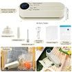 Mini Vacuum Sealer Food 3-in-1 Cordless Rechargeable Dry Moist Storage 4 Snack Bags Heat Sealer Chip Inflation Pump,Beige