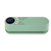 Mini Vacuum Sealer Food 3-in-1 Cordless Rechargeable Dry Moist Storage 4 Snack Bags Heat Sealer Chip Inflation Pump,Green