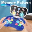 Handheld Games, Light Up Electronic Fast Press Game, Puzzle Sensory Toys, Fidget Games Travel Toys for Boys Girls Birthday Gifts, Blue