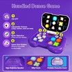 Handheld Games, Light Up Electronic Fast Press Game, Puzzle Sensory Toys, Fidget Games Travel Toys for Boys Girls Birthday Gifts, Purple