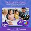 Handheld Games, Light Up Electronic Fast Press Game, Puzzle Sensory Toys, Fidget Games Travel Toys for Boys Girls Birthday Gifts, Purple