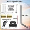 Starlink Gen 3 Mount,66cm Wall Mount/Roof Mount Compatible with V3 Starlink Standard Dish,Adjustable Mounting Kit