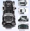 Adjustable skates Figure skates for men and women, black size L fits foot length 235-265 mm (reference).