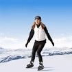 Adjustable skates Figure skates for men and women, black size XL fits foot length 265-295 mm (reference).