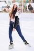 Adjustable skates Figure skates for men and women, black size XL fits foot length 265-295 mm (reference).