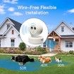 Anti Barking Device Dog Bark Deterrent Simulated Surveillance Camera Bark Control Device Dummy Security Dogs Silencer Indoor Outdoor(White)