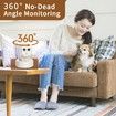 Anti Barking Device Dog Bark Deterrent Simulated Surveillance Camera Bark Control Device Dummy Security Dogs Silencer Indoor Outdoor(White)