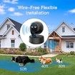 Anti Barking Device Dog Bark Deterrent Simulated Surveillance Camera Bark Control Device Dummy Security Dogs Silencer Indoor Outdoor(Black)