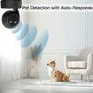 Anti Barking Device Dog Bark Deterrent Simulated Surveillance Camera Bark Control Device Dummy Security Dogs Silencer Indoor Outdoor(Black)