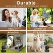 Anti Barking Device Dog Bark Deterrent Simulated Surveillance Camera Bark Control Device Dummy Security Dogs Silencer Indoor Outdoor(Black)