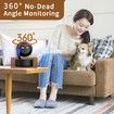 Anti Barking Device Dog Bark Deterrent Simulated Surveillance Camera Bark Control Device Dummy Security Dogs Silencer Indoor Outdoor(Black)