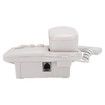 Landline Phone, Wired Desktop Wall Mount Corded Telephone English Extension Phone with Redial Flash Function for Home, Office, White