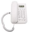 Corded Phone, Desktop Telephone Landline Wired Phone Wall Telephone with Cord and Calls Display for Home Office Hotel,White
