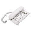 Corded Phone, Desktop Telephone Landline Wired Phone Wall Telephone with Cord and Calls Display for Home Office Hotel,White