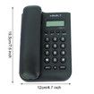 Corded Basic Landline Phone,Telephone with LCD Incoming Call Number Display, Desk Wall Mountable Analog Phone for Home Office (Black)