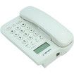 Corded Basic Landline Phone,Telephone with LCD Incoming Call Number Display, Desk Wall Mountable Analog Phone for Home Office (White)
