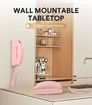 Retro Wall Phone with Big Button Lighted Keypad, No AC Power Required, Loud Visual Ringer, Volume Control, Vintage Corded Phone for Home Office,Pink