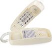 Retro Wall Phone with Big Button Lighted Keypad, No AC Power Required, Loud Visual Ringer, Volume Control, Vintage Corded Phone for Home Office,Beige