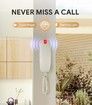 Retro Wall Phone with Big Button Lighted Keypad, No AC Power Required, Loud Visual Ringer, Volume Control, Vintage Corded Phone for Home Office,Beige