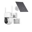 Solar Security Camera Wireless Outdoor, 4MP 360 Degree PTZ Solar Camera for Home Security with Solar Panel, Spotlight Color Night Vision, 2 Way Talk