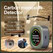 Portable Carbon Monoxide Detectors for Travel, Mini 3 in 1 Carbon Monoxide Monitor with Magnetic Suction, RV CO Detector Alarm Temp, Humidity Sensor