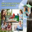 Bird Feeder with Camera,AI Identify Birds Species,Solar Powered,Auto Record Videos in Backyard,Instant Notifications,Ideal Gift for Family and Bird Lovers