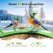 Bird Feeder with Camera, AI Birds Identification, Solar Powered, Live View, Instant Alerts, Capture Bird Videos, 2K HD Camera