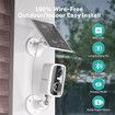 4MP Solar Security Cameras Wireless Outdoor, Battery Powered WiFi Security Camera, Cloud or TF Card, AI Detection for Home Security, 2 Way Audio