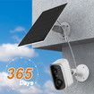 4MP Solar Security Cameras Wireless Outdoor, Battery Powered WiFi Security Camera, Cloud or TF Card, AI Detection for Home Security, 2 Way Audio