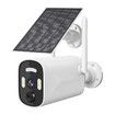 4MP Solar Security Cameras Wireless Outdoor, Wire Free 2.4G WiFi, PIR Motion Detection, 2 Way Audio, Cloud or SD, Color Night Vision and Spotlights