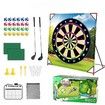 Golf Chipping Game with Sticky Balls fun Game Mat Indoor OutdoorGolf Game Set For Family Kids Outdoor Indoor