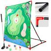 Golf Chipping Game with Sticky Balls fun Game Mat Indoor OutdoorGolf Game Set For Family Kids Outdoor Indoor