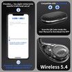 AI Language Translator Earbuds,144 Languages Bluetooth Translator Device, Two Way Translator Earphones for Language Learning Travel Business,Black