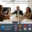 AI Language Translator Earbuds,144 Languages Bluetooth Translator Device, Two Way Translator Earphones for Language Learning Travel Business,Black