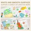 4 Pack Trifold Poster Board Set Kids White Corrugated Project Boards Science Fair School Projects Event Displays Business Presentations