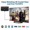 Portable Antenna TV,Digital Television Antenna for Smart/Old,Local Channels,Support 4K 1080P,Amplifier Signal-Booster,3M Coaxial Cable,HD TV Antenna Indoor