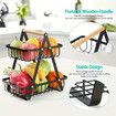 2 Tier Fruit Basket,Fruit Bowl Holder Bread Basket Vegetable Rack,Detachable Fruit Holder for Fruit,Vegetables,Snacks Home,Kitchen Office Color White