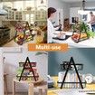 2 Tier Fruit Basket,Fruit Bowl Holder Bread Basket Vegetable Rack,Detachable Fruit Holder for Fruit,Vegetables,Snacks Home,Kitchen Office Color Black