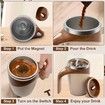 Automatic Magnetic Stirring Coffee Mug,Self Stirring Coffee Mug,Rechargeable Automatic Stirring Coffee Mug,Electric High Speed Mixing Cup