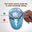 Rechargeable Automatic Stirring Coffee Mug,Electric Fun Automatic Stirring Mug,Stainless Steel Travel Coffee Mug for Office Use (White)