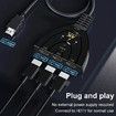 HDMI Switch 3 Port,4K HDMI Splitter 3 in 1 Out for HDTV,HDMI 3 Port Video switcher with Status Indicator,for DVD,STB,PC,DV,DLP Video Projector